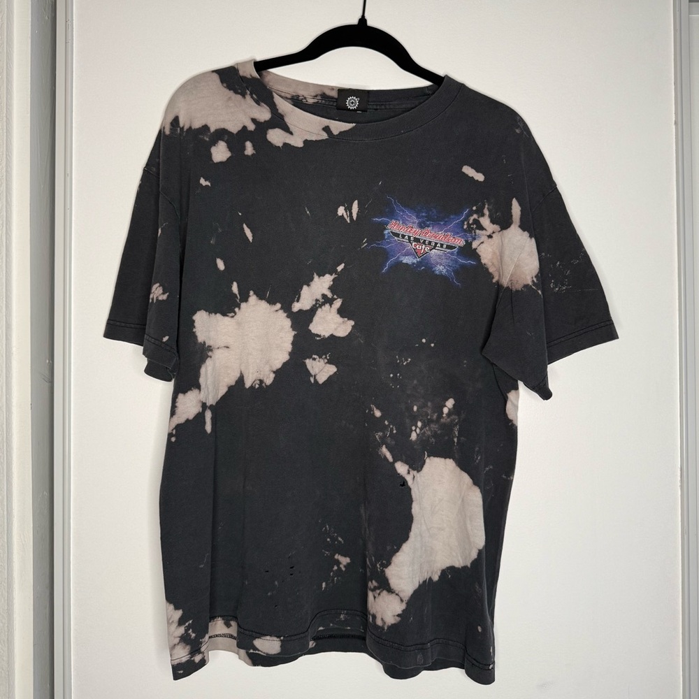 Vintage Bleached Harley-Davidson Cafe Lightning Tee